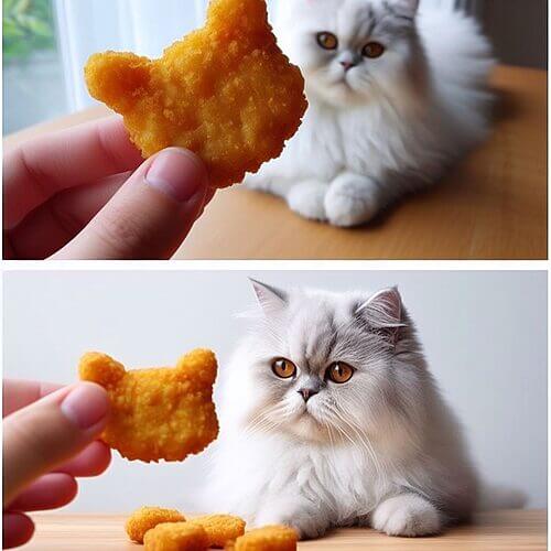 How to give chicken nuggets to your cat?