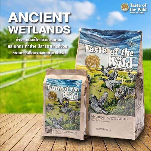 Introduction to Taste of the Wild Ancient Wetlands with Roasted Fowl and Ancient Grains Dry Dog Food