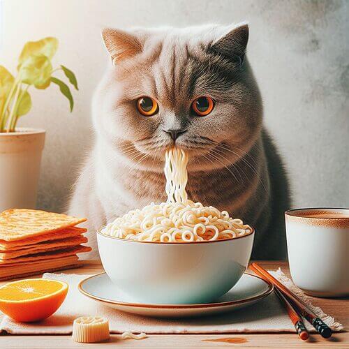 Are There Any Health Benefits in Ramen Noodles for Your Cat?