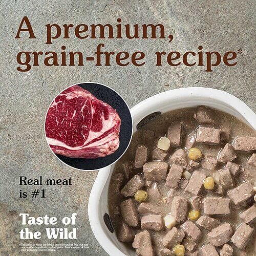 How to feed your dog with Taste of the Wild High Prairie Grain-Free Canned Dog Food with Bison in Gravy