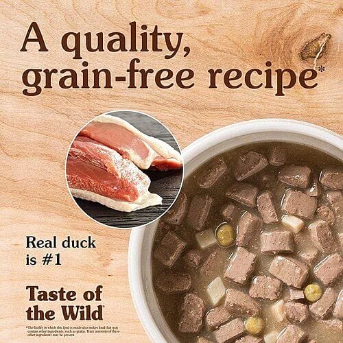 How to Feed Your Dog Taste of the Wild Wetlands Grain Free Wet Canned Dog Food with Roasted Duck