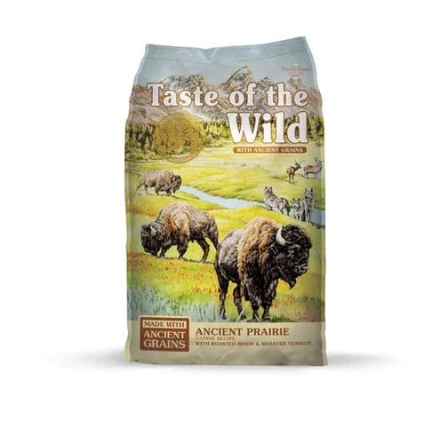 Introduction to Taste of the Wild Ancient Prairie with Roasted Bison, Roasted Venison and Ancient Grains Dry Puppy Food