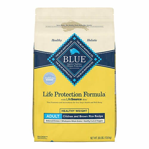 Introduction to Blue Buffalo Life Protection Formula Adult Healthy Weight Chicken and Brown Rice Recipe Dry Dog Food