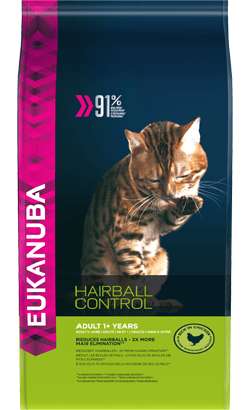 Introduction to Eukanuba Indoor Adult Hairball Care Chicken Dry Cat Food