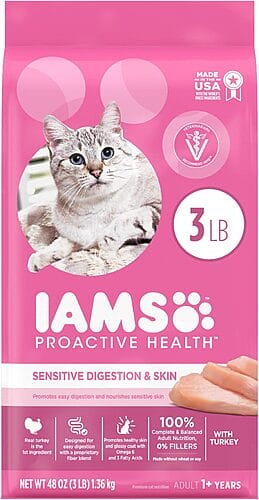 Introduction to Iams ProActive Health Sensitive Digestion Salmon Dry Cat Food
