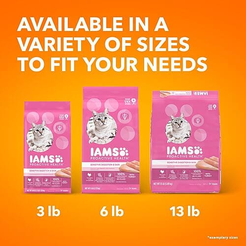 How to feed your Cat with Iams ProActive Health Sensitive Digestion Salmon Dry Cat Food?