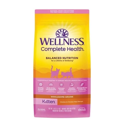 Introduction to Wellness Complete Health Kitten Deboned Chicken, Salmon Meal & Brown Rice Recipe Dry Cat Food