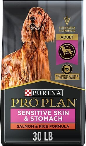 Introduction to Pro Plan Sensitive Skin and Stomach formulas for puppies, adults, and senior dogs products